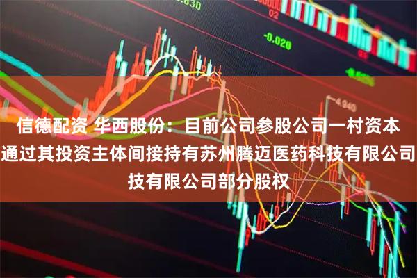 信德配资 华西股份：目前公司参股公司一村资本有限公司通过其投资主体间接持有苏州腾迈医药科技有限公司部分股权
